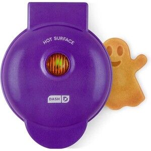 《NEW》Dash Ghost 4" Mini Waffle Maker Non-Stick Electric